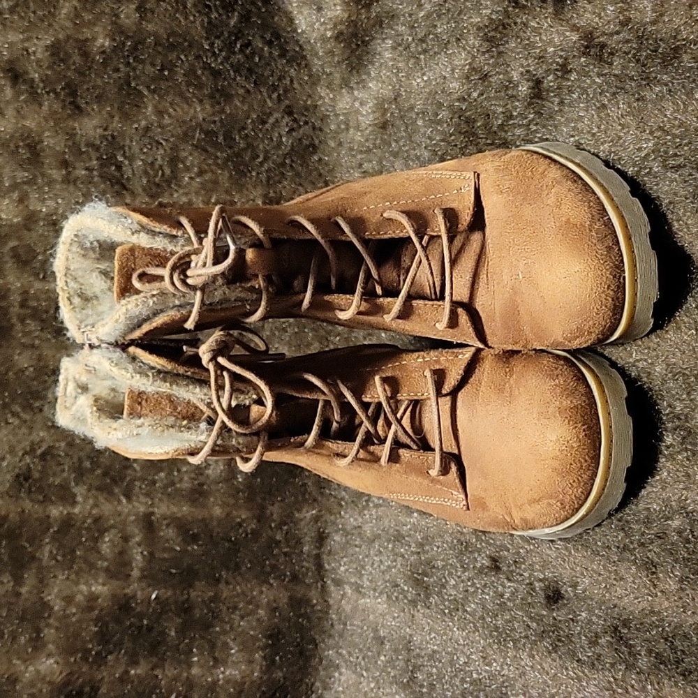 Mossimo Supply Co. Ankle Boots, Brown, Size 8.
